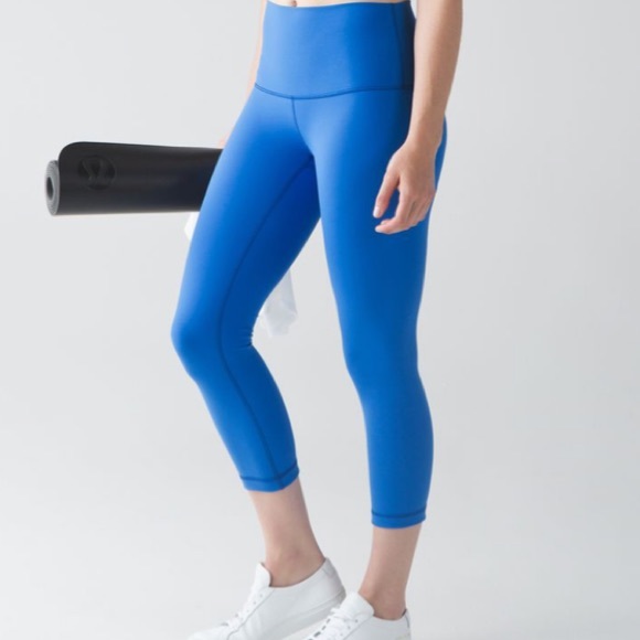 lululemon athletica Pants - Blue Lululemon Wunder Under Crop